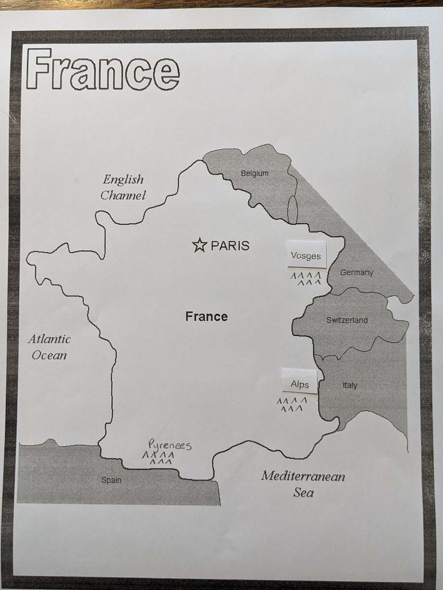 Frankrike för co-op pussel online från foto
