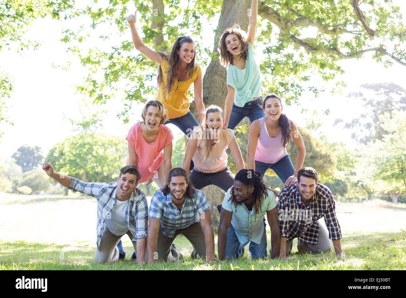 human pyramid puzzle online from photo