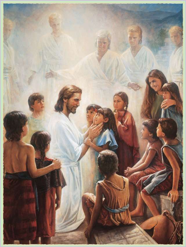Иисус любит детей онлайн-пазл