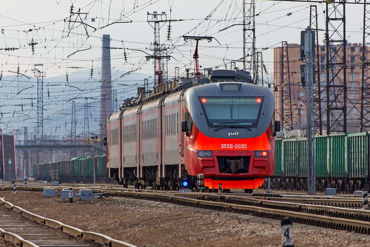 train électrique rzhd puzzle en ligne à partir d'une photo