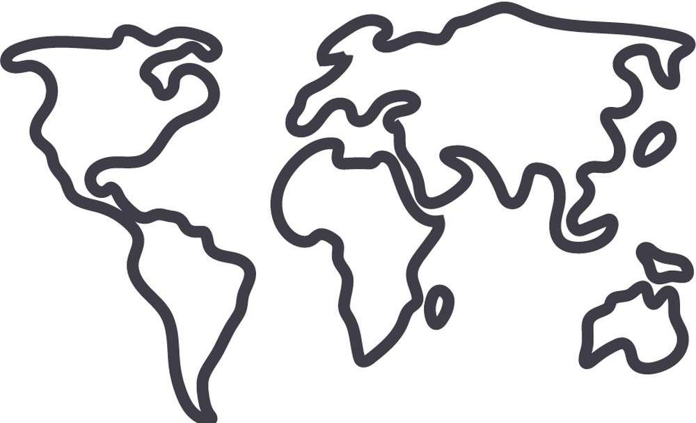 Пъзел с карта на света онлайн пъзел
