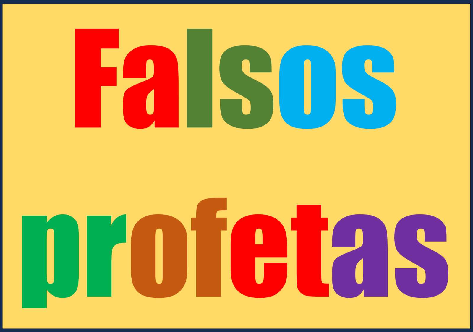 пъзел de falsos profetas онлайн пъзел от снимка