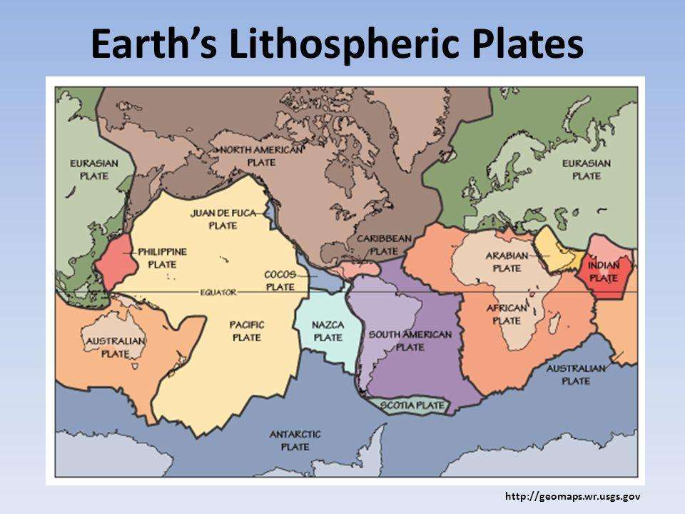 Lithospheric Plates puzzle online from photo