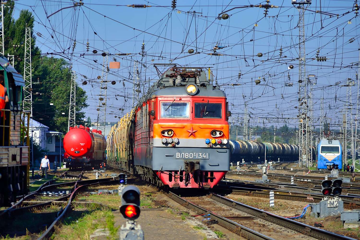 elektrische locomotief vl 80s-1341 puzzel online van foto