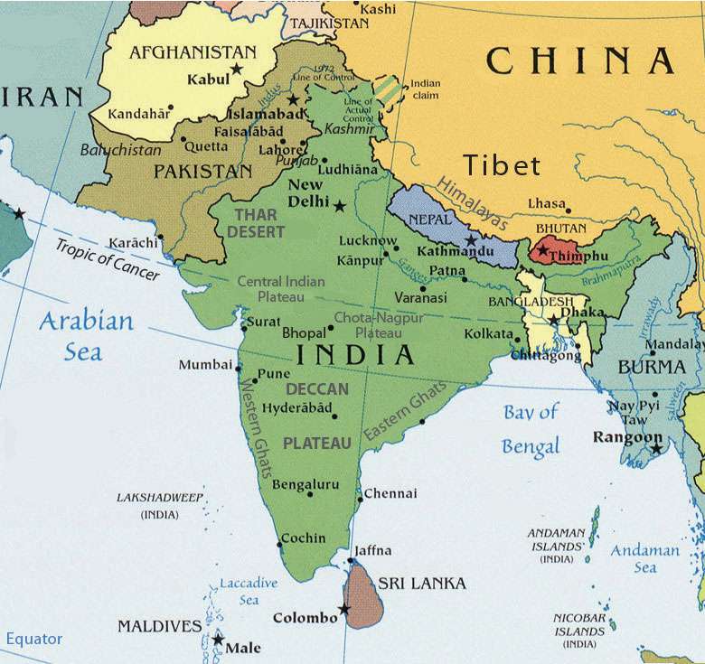 Zuid Azie online puzzel