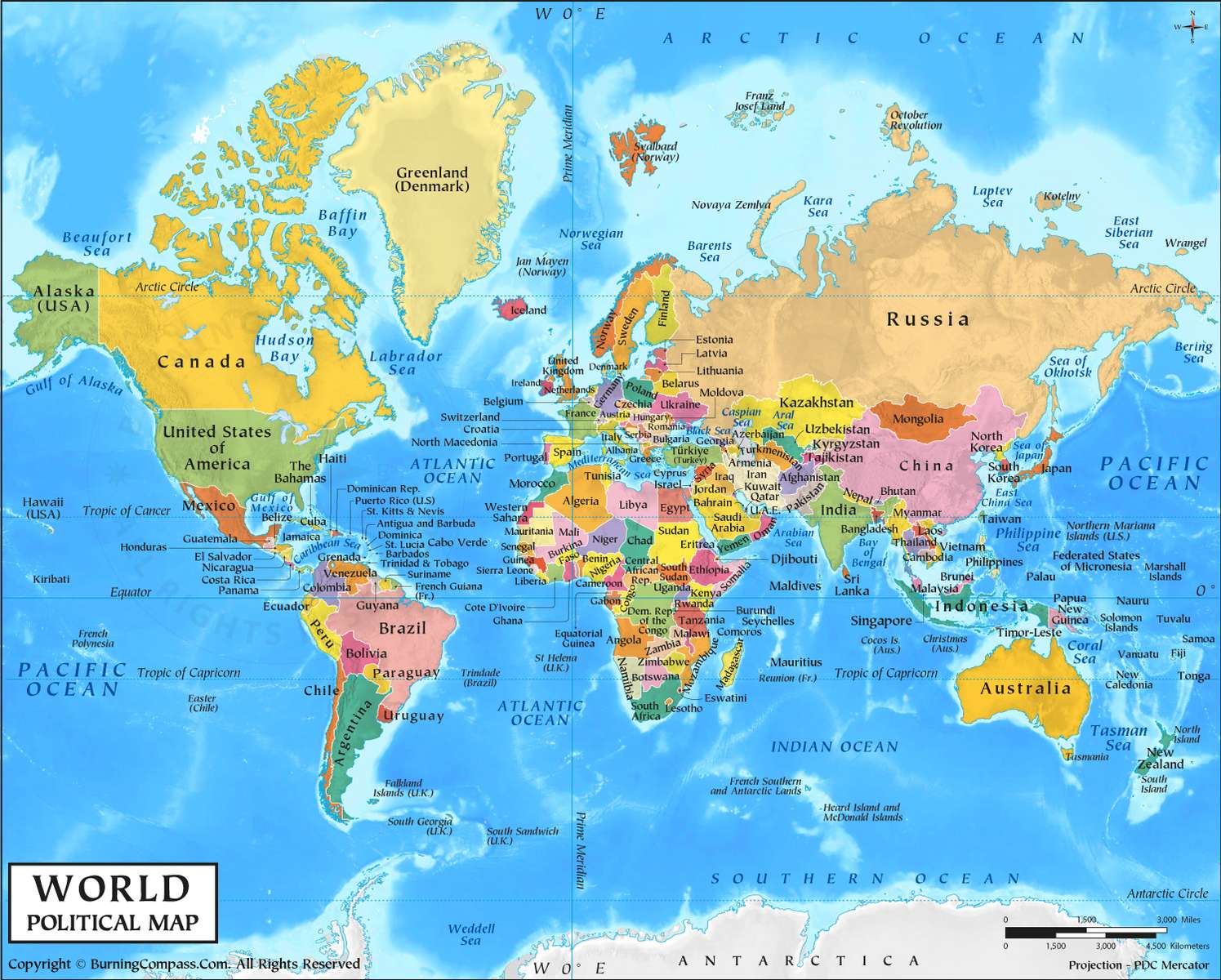 Карта Землі скласти пазл онлайн з фото