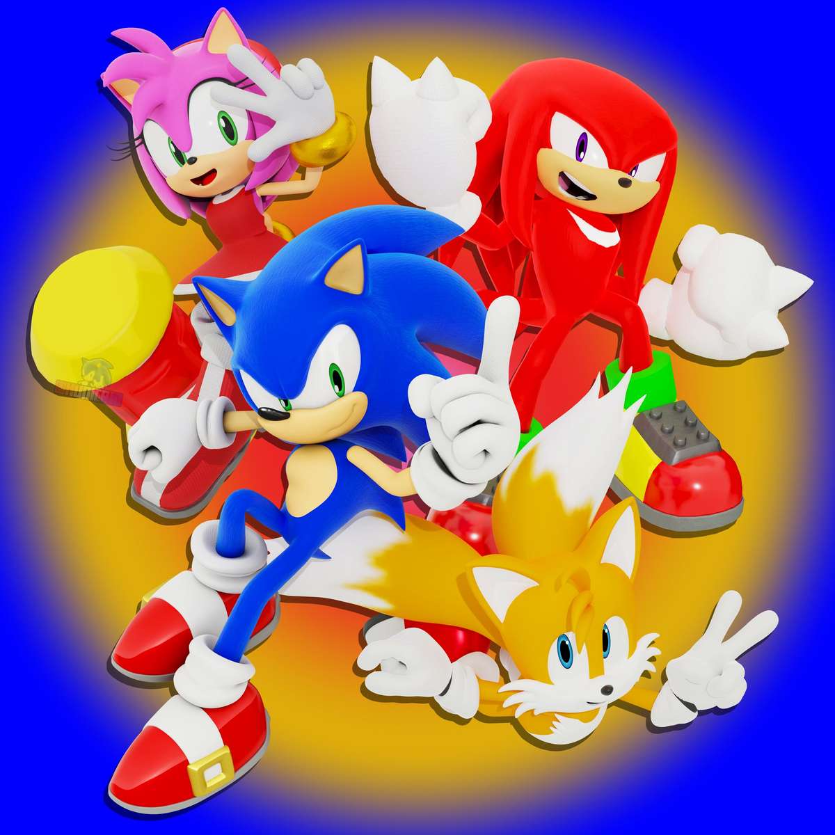 Sonic the Hedgehog puzzle online from photo