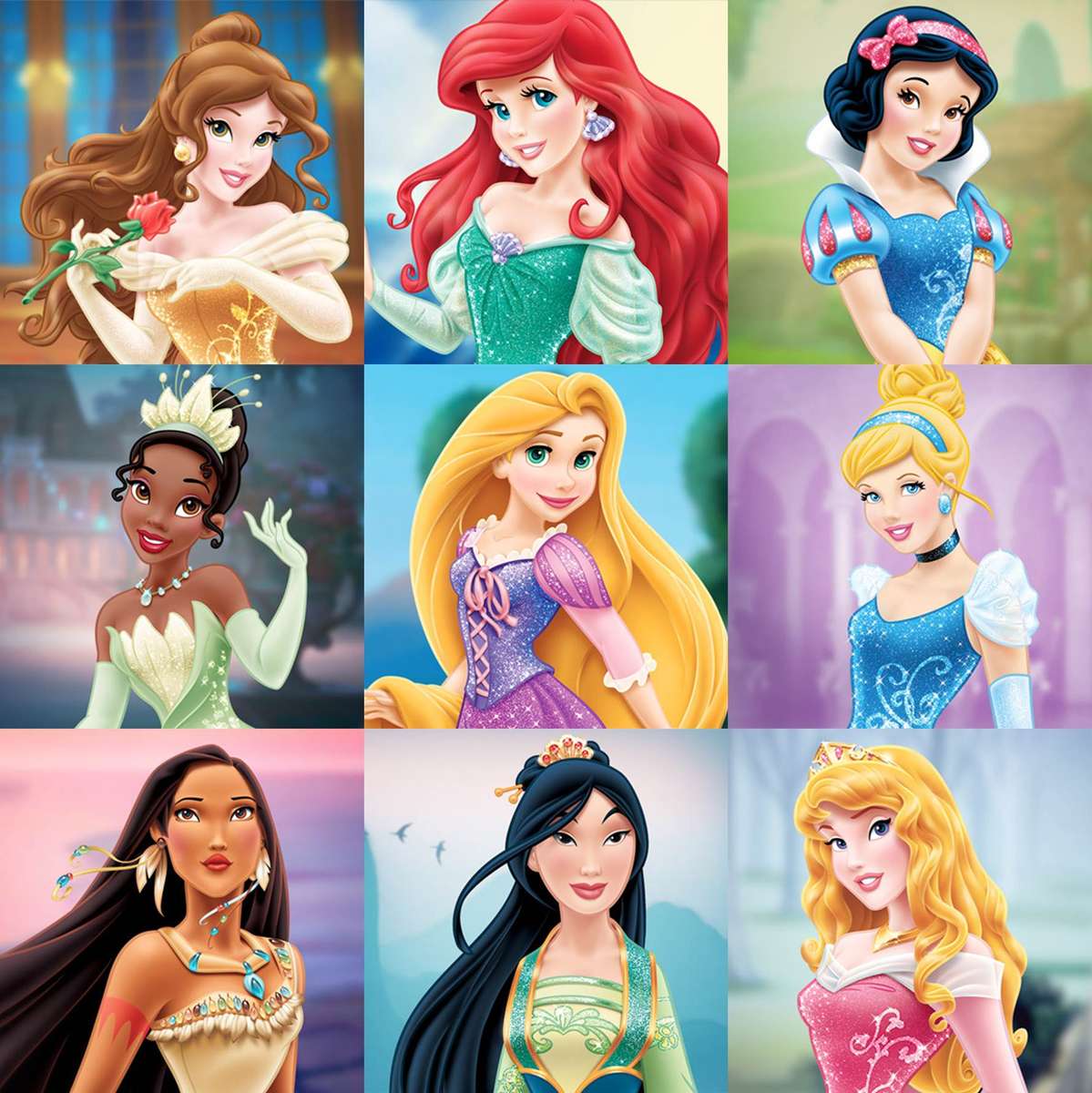 Disney prinsessor pussel pussel online från foto