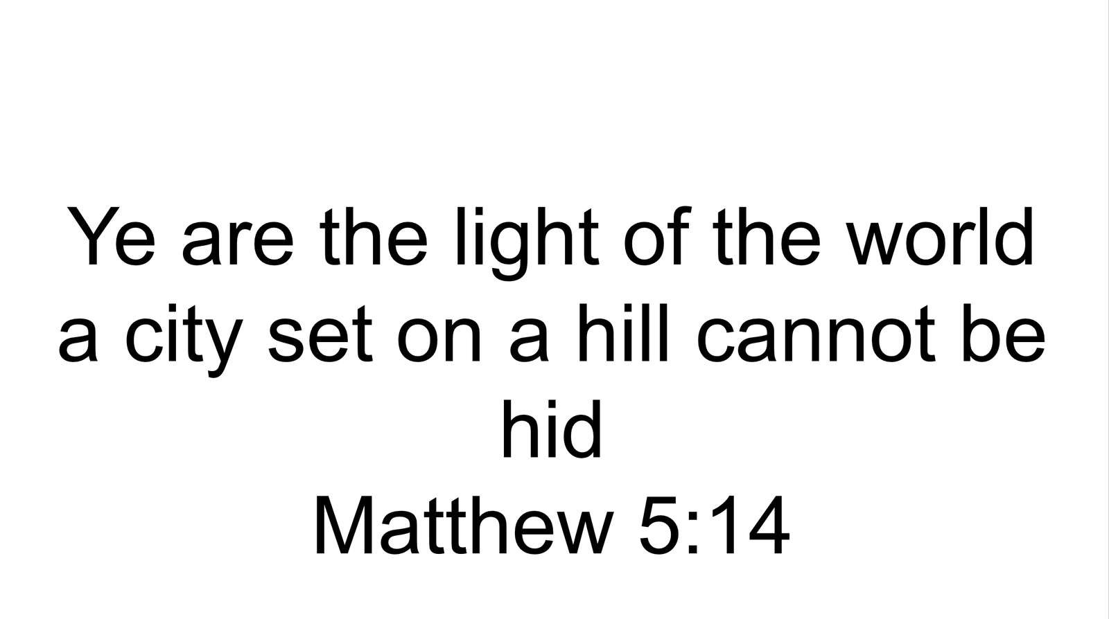 Mateus 5: 14 puzzle online