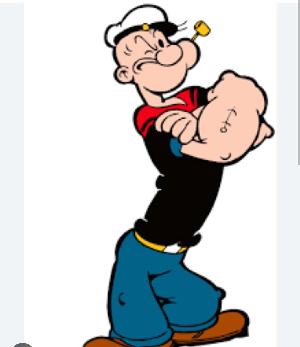 Popeye the sailor man puzzle online from photo