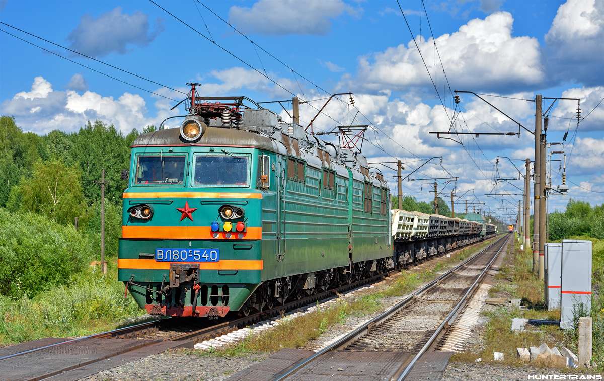 Електрически локомотив VL 80S-540 онлайн пъзел от снимка