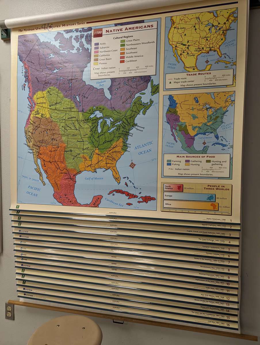 Mapa da sala de aula Cumbie puzzle online a partir de fotografia