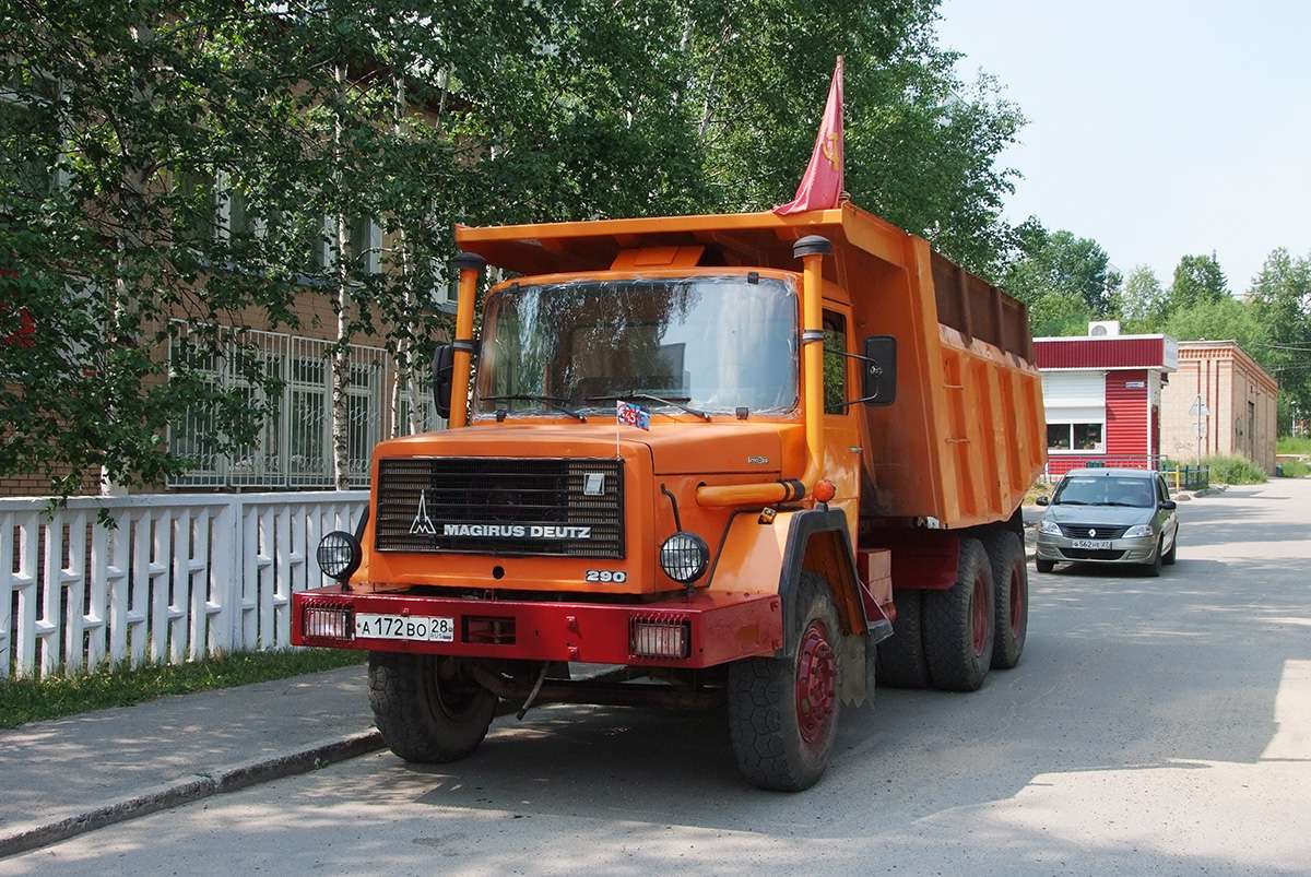 Ανατρεπόμενο φορτηγό Magirus-Deutz παζλ online από φωτογραφία