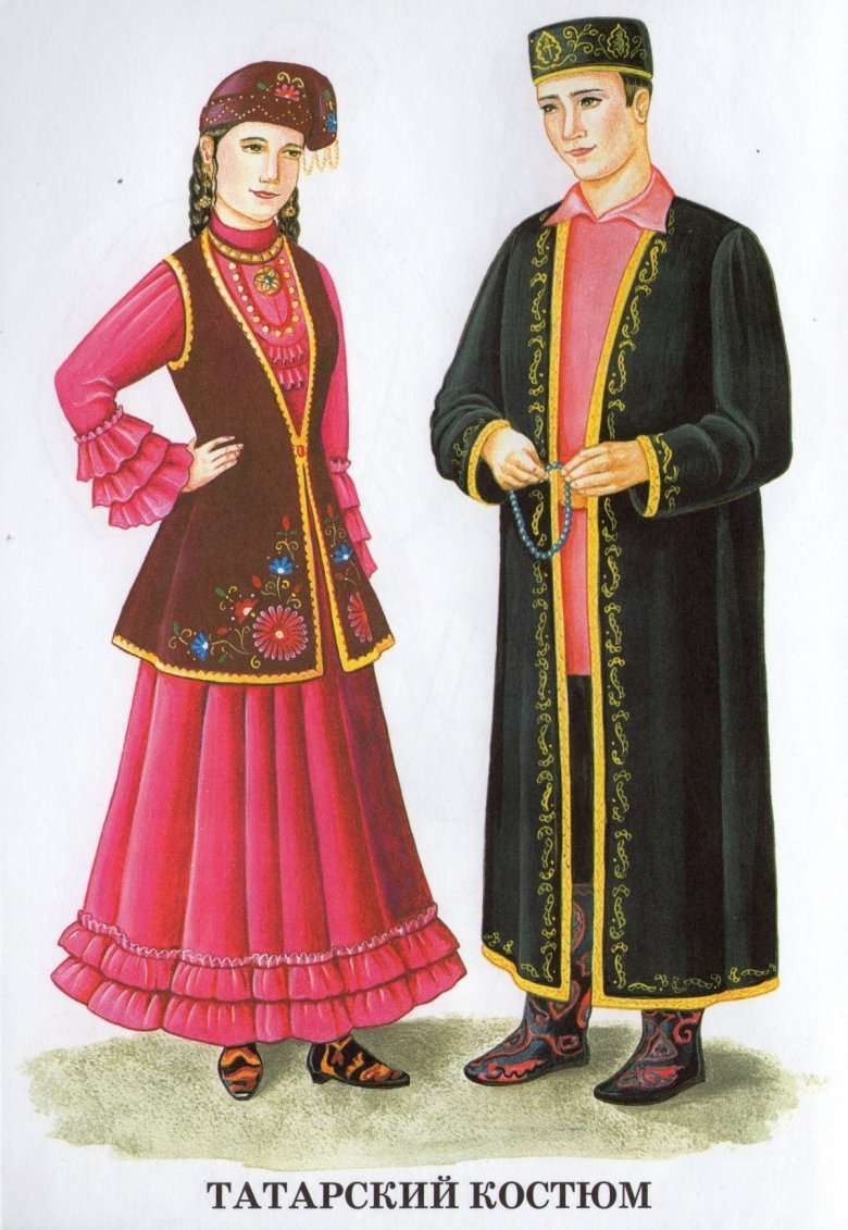 Tatar costume online puzzle