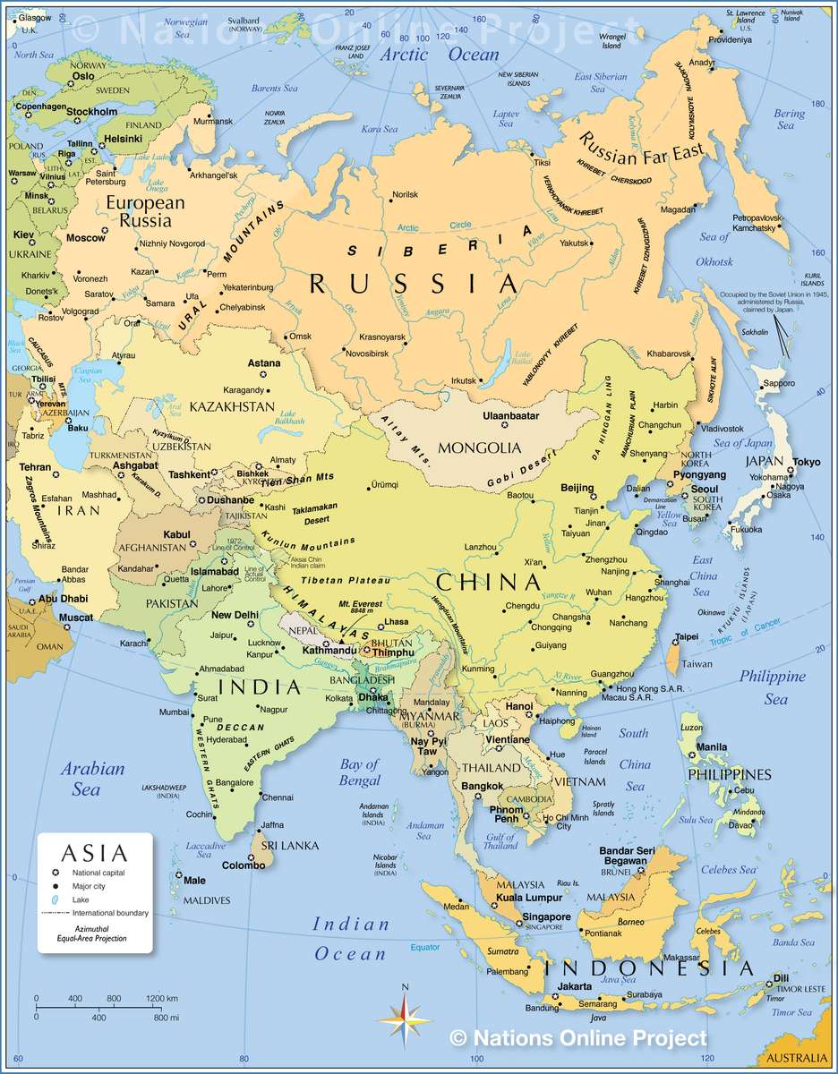 ASIA ORIENTALE puzzle online