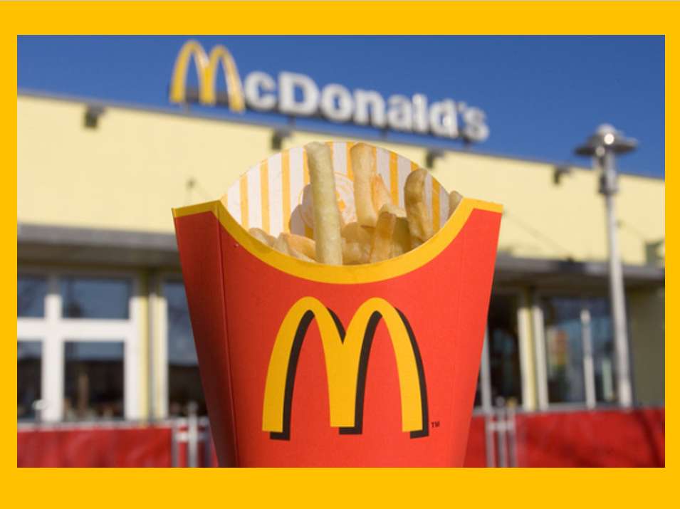 McDonalds och pommes frites pussel online från foto