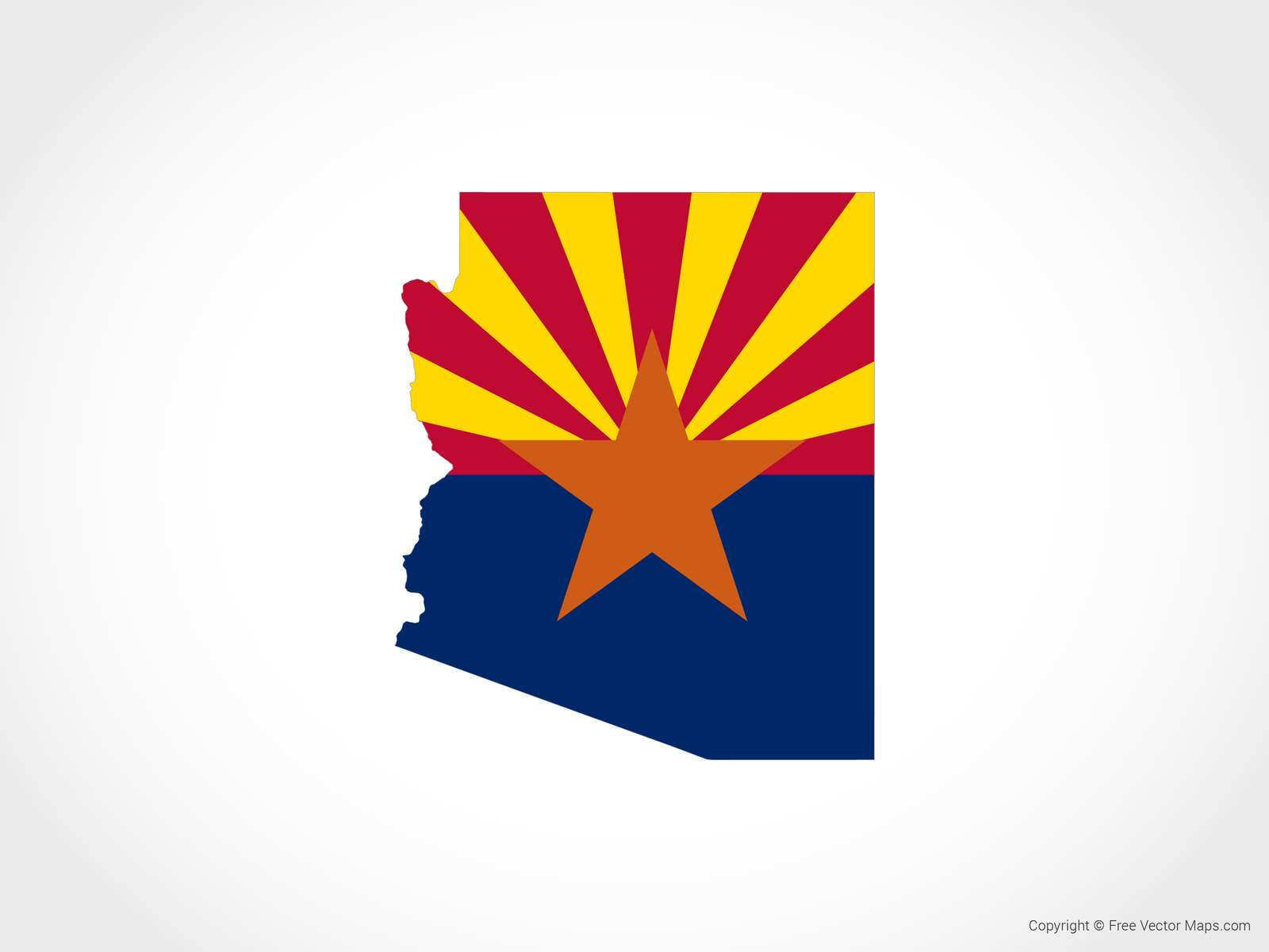 Arizona kaart online puzzel