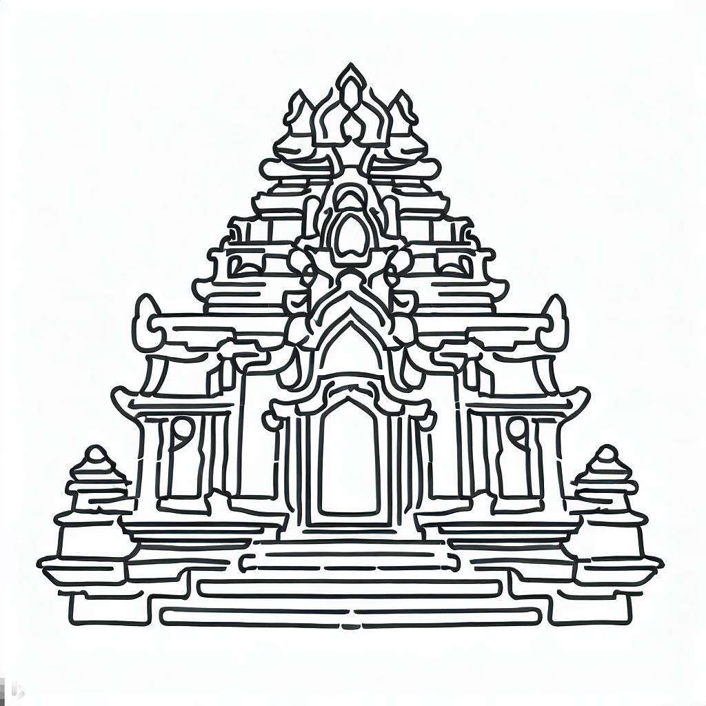 temple simple puzzle online from photo