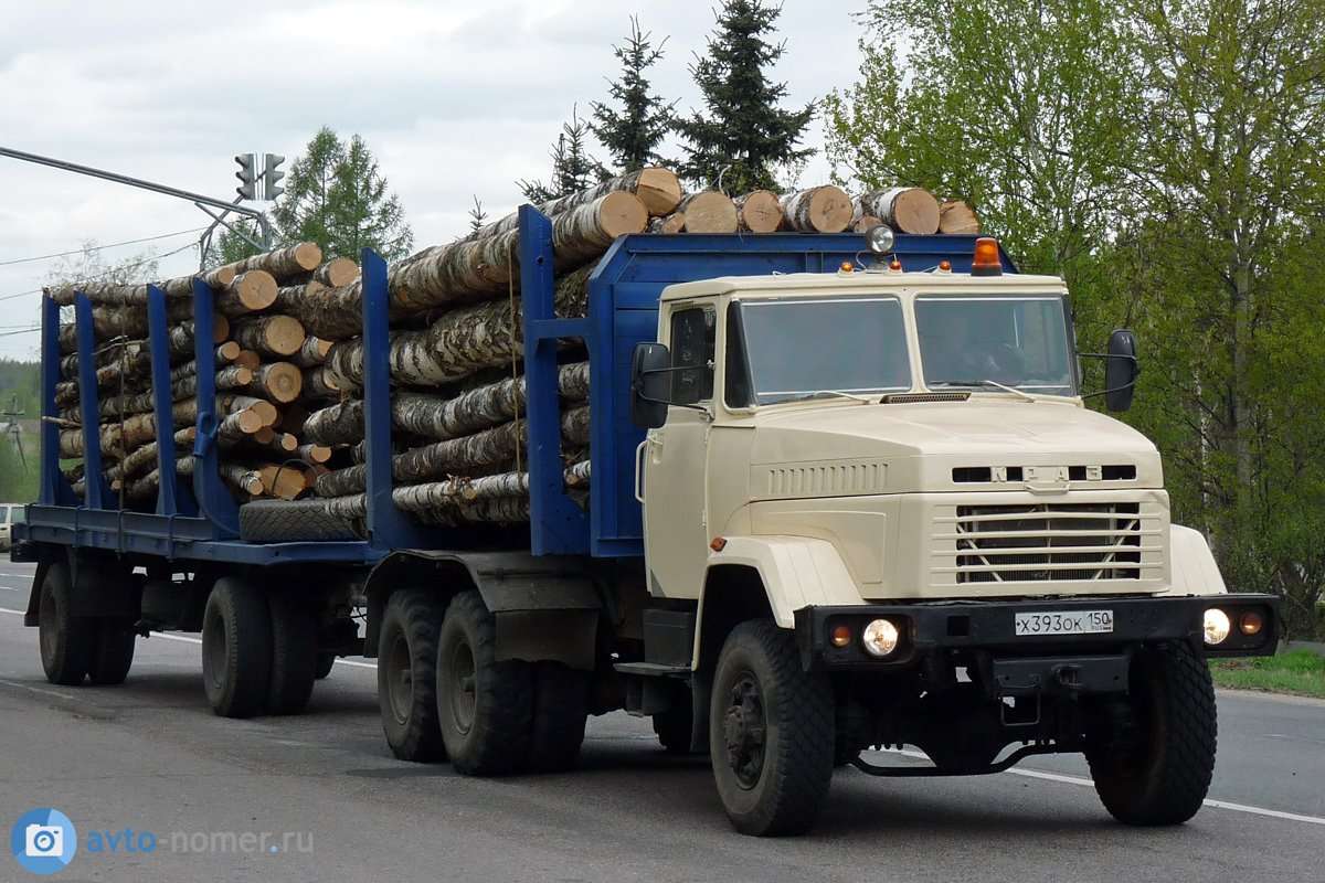 houtvrachtwagen Kraz online puzzel
