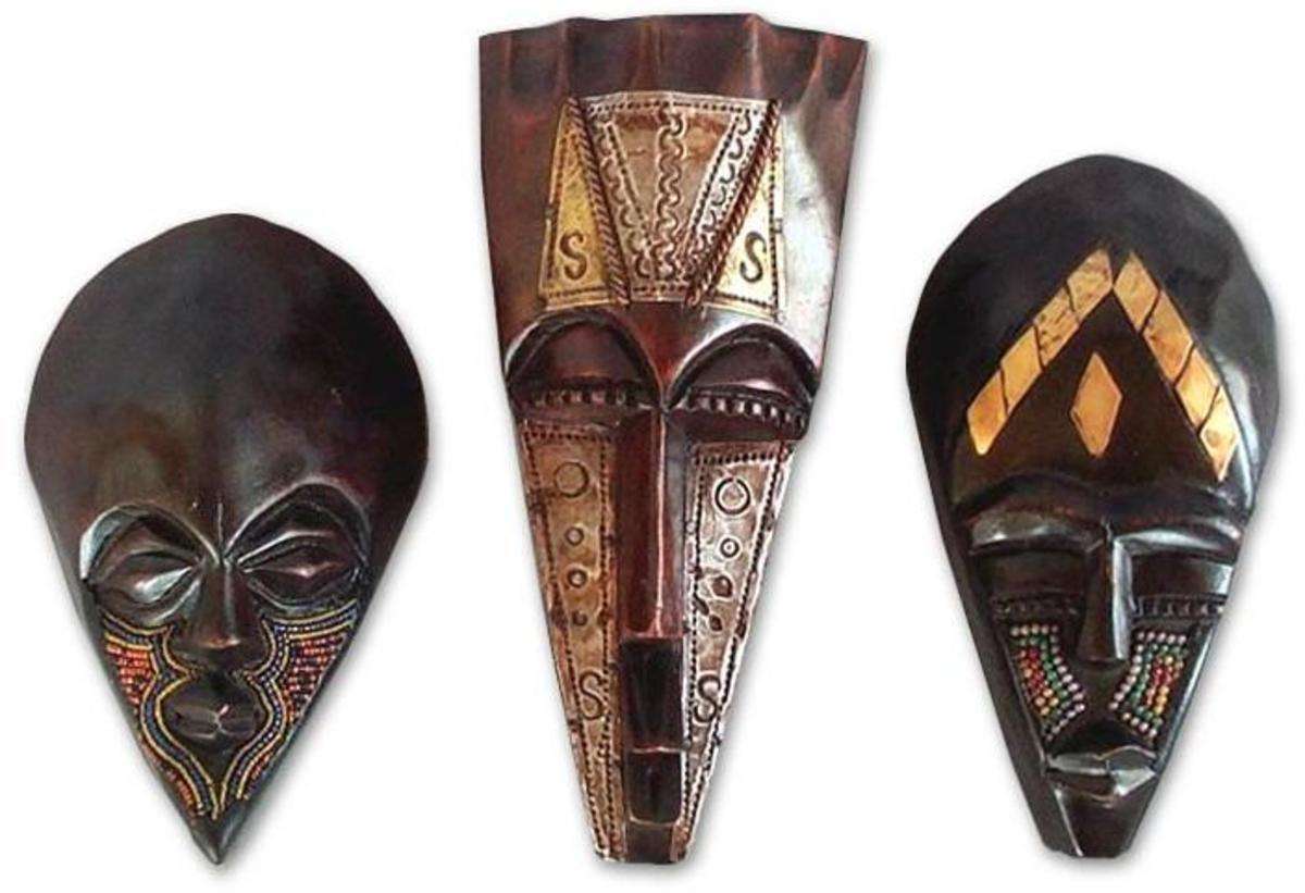 アフリカの伝統的なマスク オンラインパズル