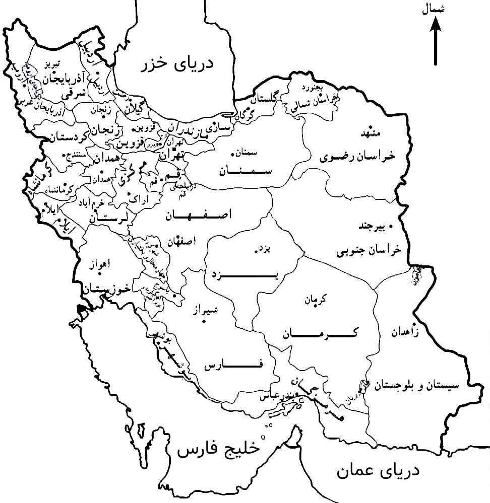 نقشه ایران онлайн-пазл