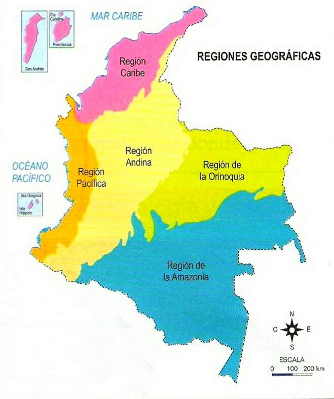 Colombiaanse geografie online puzzel