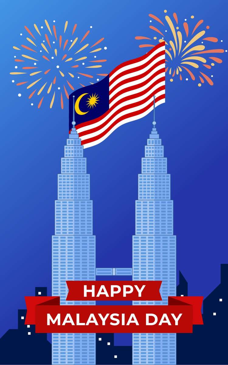 С Днем Малайзии онлайн-пазл