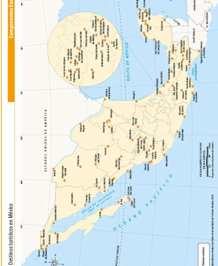 Карта туризму онлайн пазл