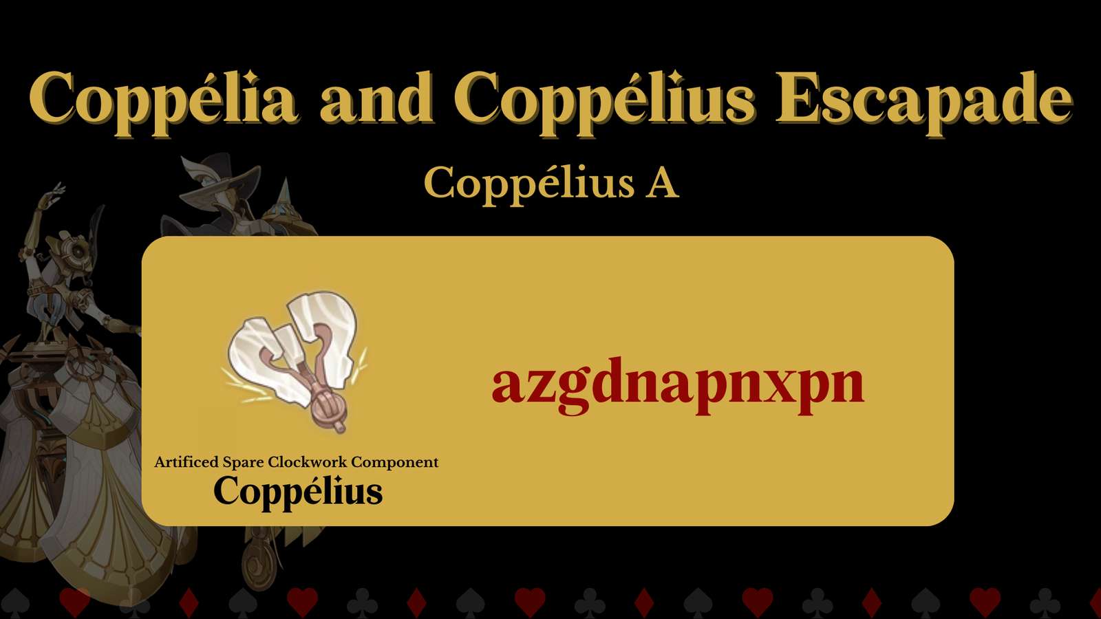 Coppelius A puzzle online