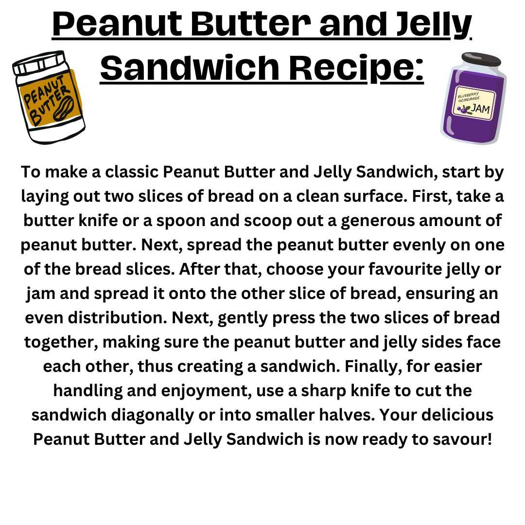 Peanut butter and jelly sandwich online puzzle