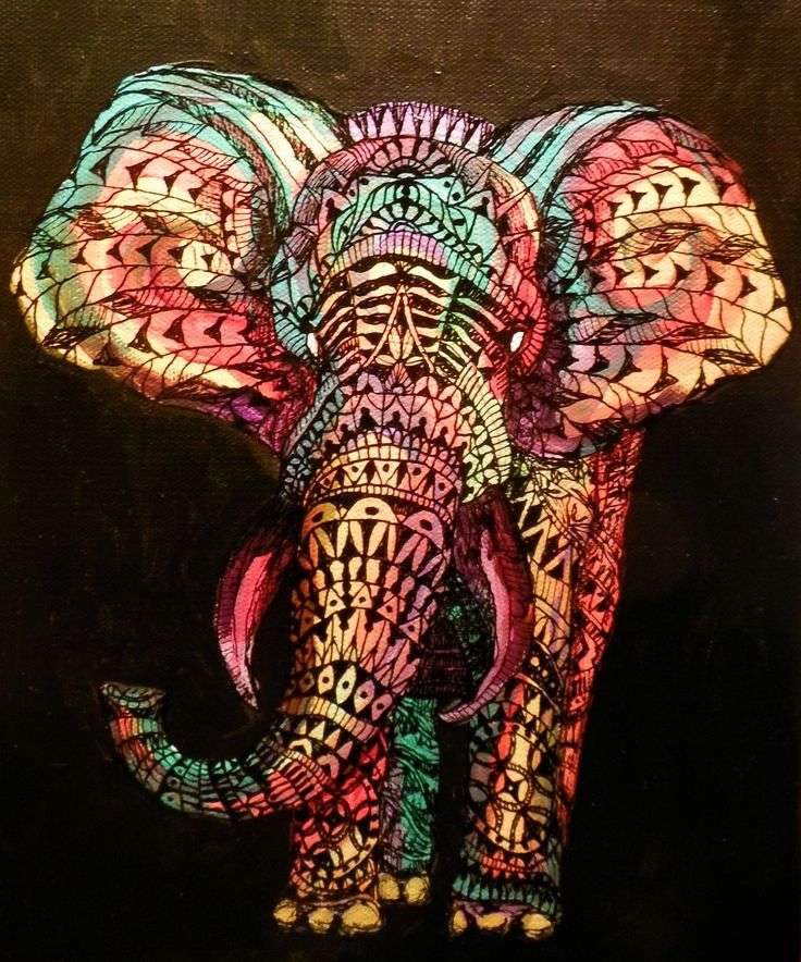 elefante puzzle online a partir de fotografia