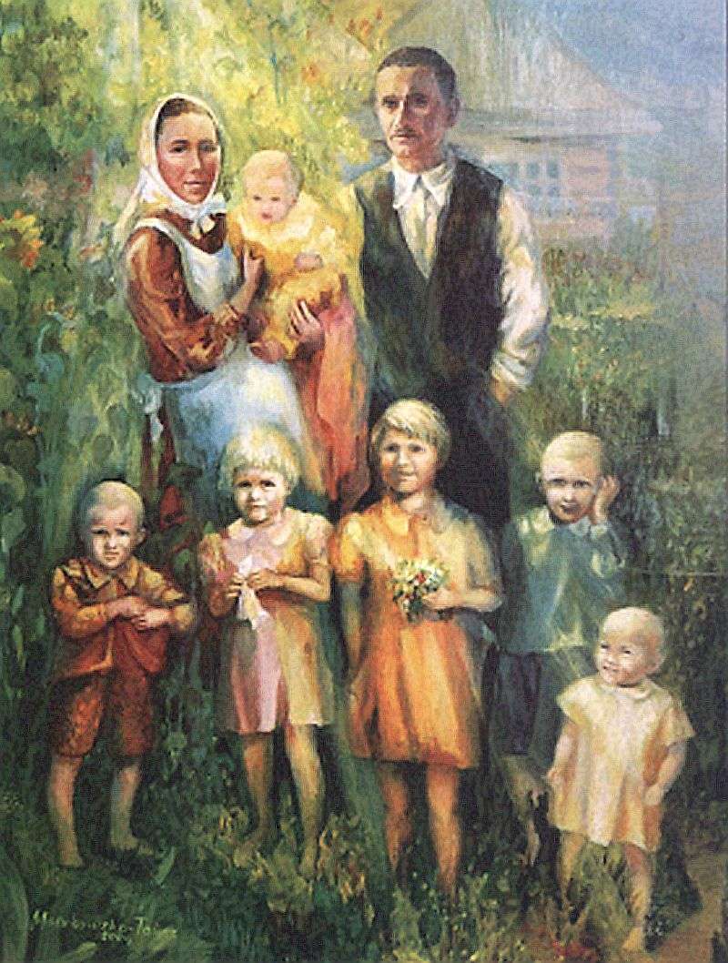 Rodzina Ulmów puzzle online a partir de fotografia