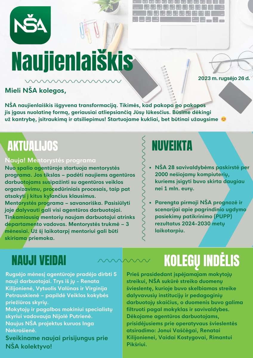 Naujienlaiškis puzzle online from photo