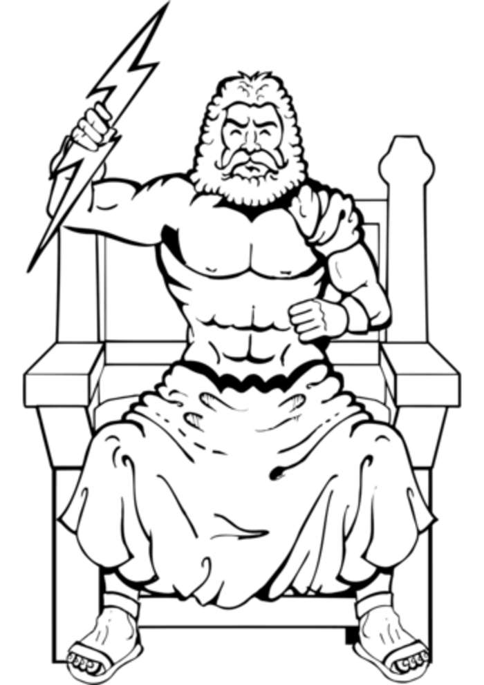 Zeus mitologia greacă puzzle online din fotografie