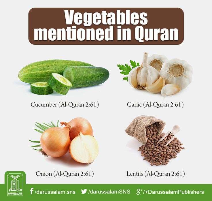 Grönsaker som nämns i Koranen pussel online från foto