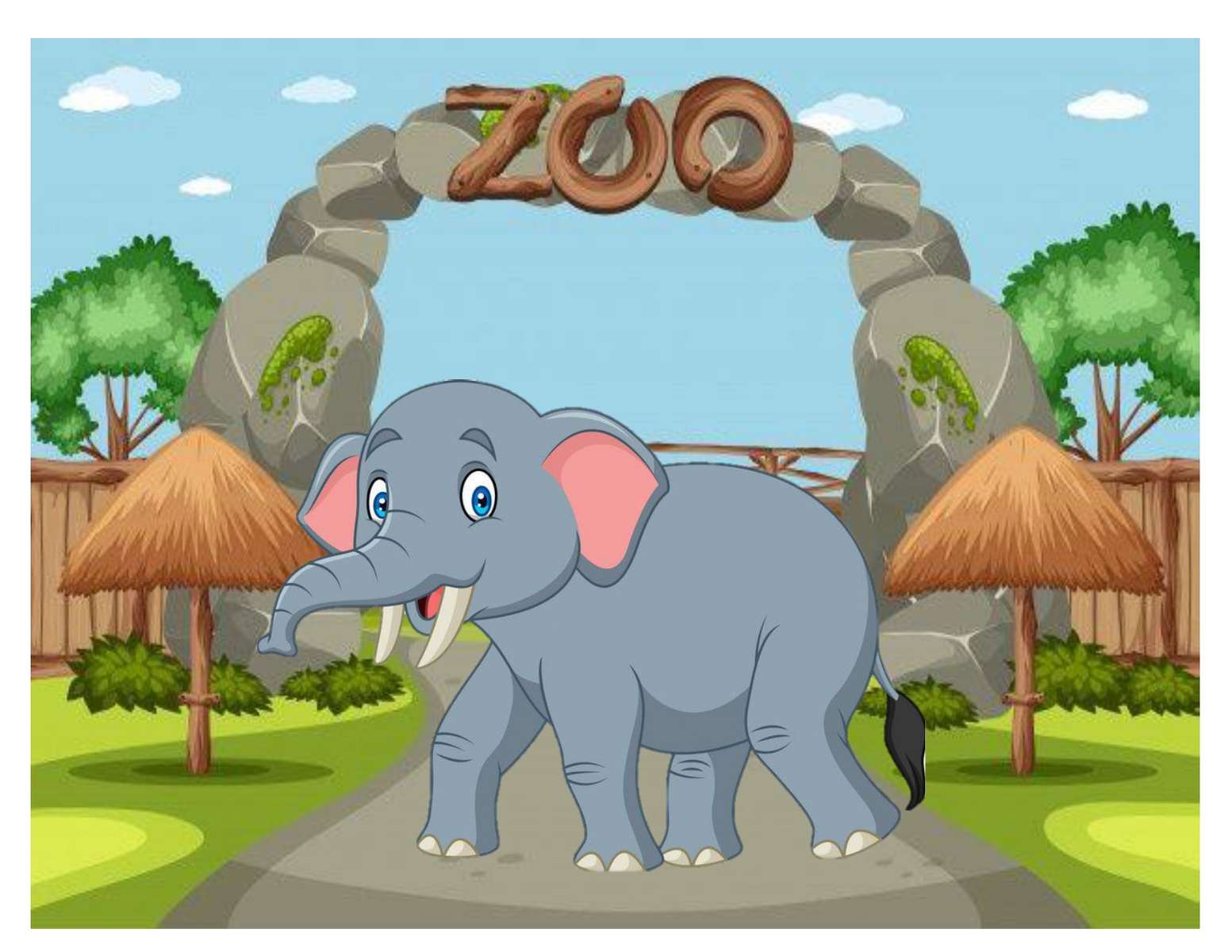 Зоопарк животных пазл онлайн из фото