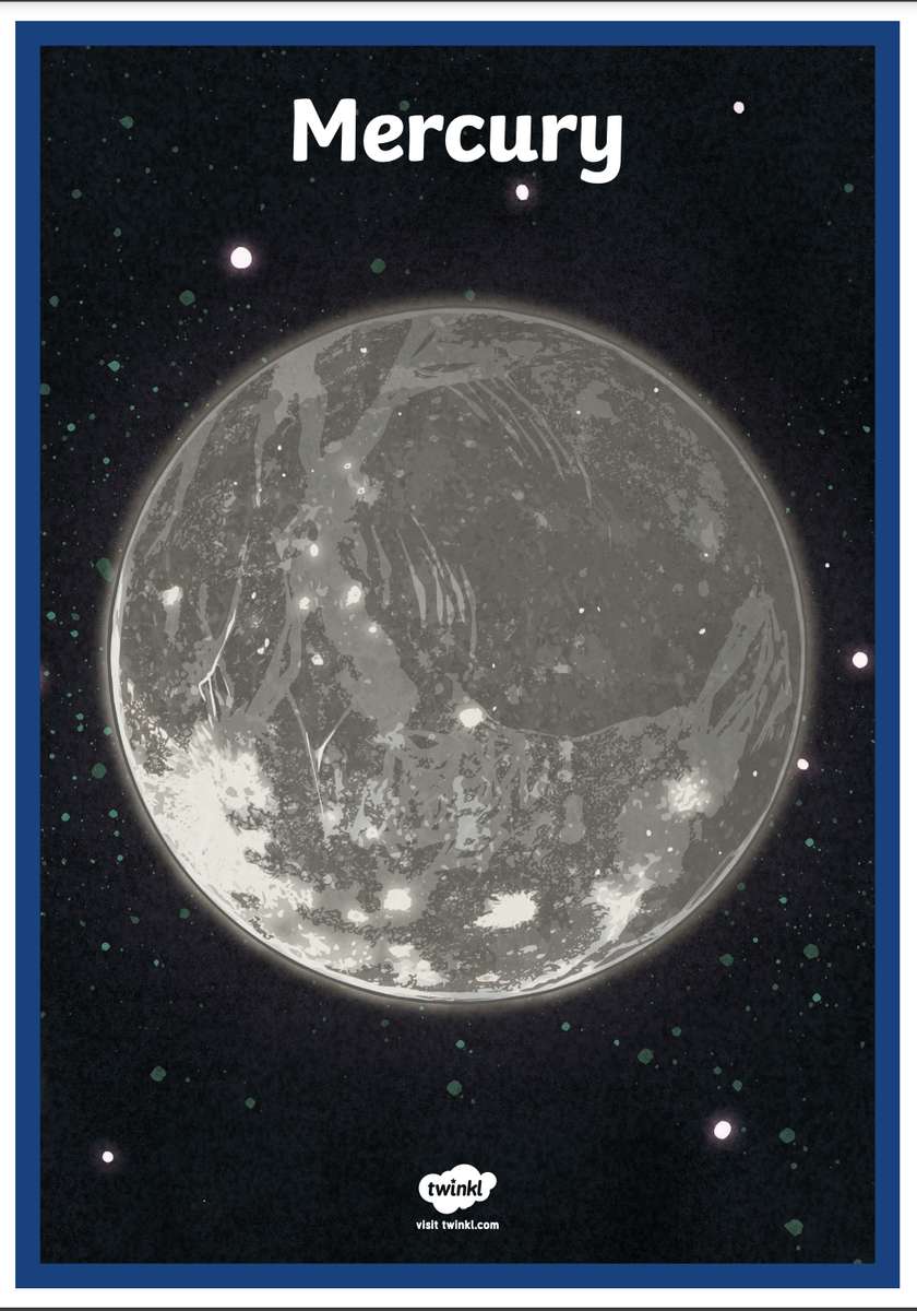 Planeta Merkur online puzzle