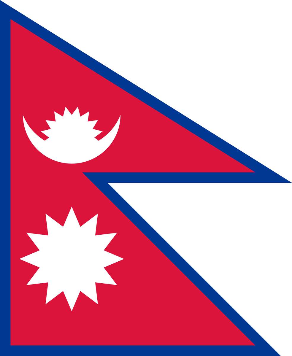 nepál zászlaja puzzle online fotóról