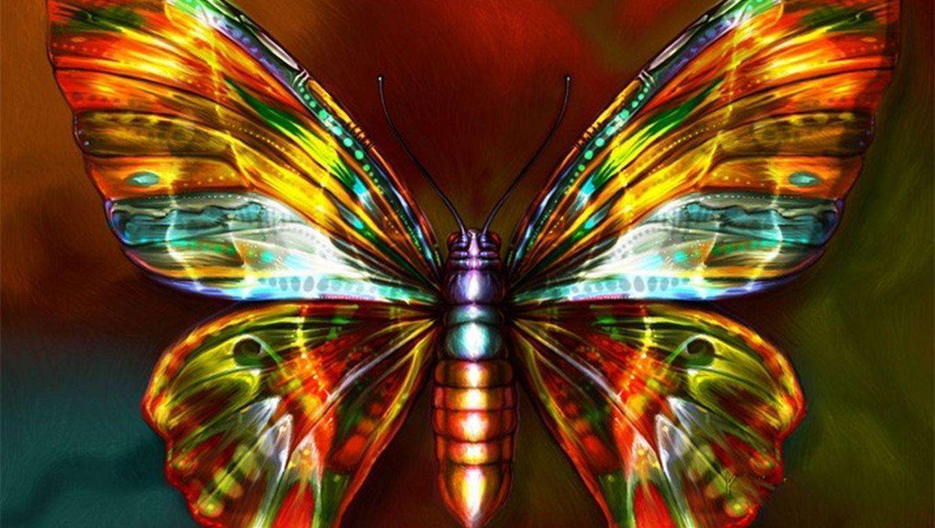 Metalen vlinder online puzzel