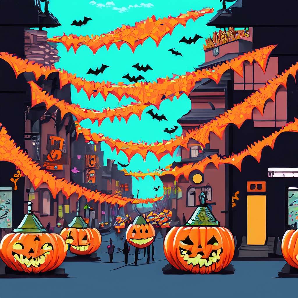Хелоуин парад онлайн пъзел от снимка