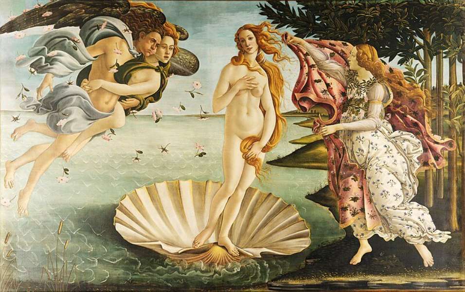 Geburt der Venus Online-Puzzle