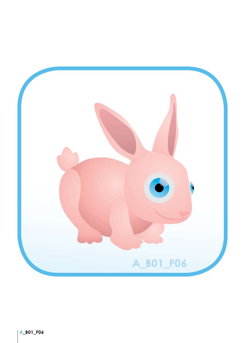 rabbit puzzle puzzle online from photo