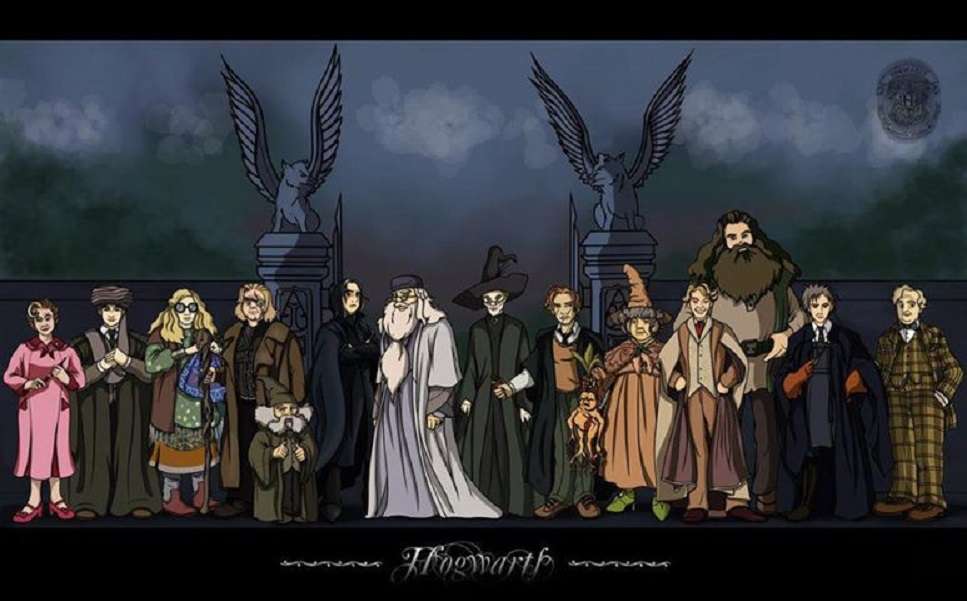 profesores de hogwarts puzzle online a partir de foto