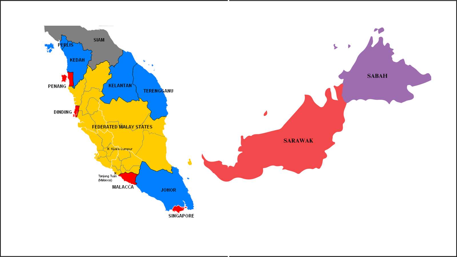 Peta Malaezia puzzle online