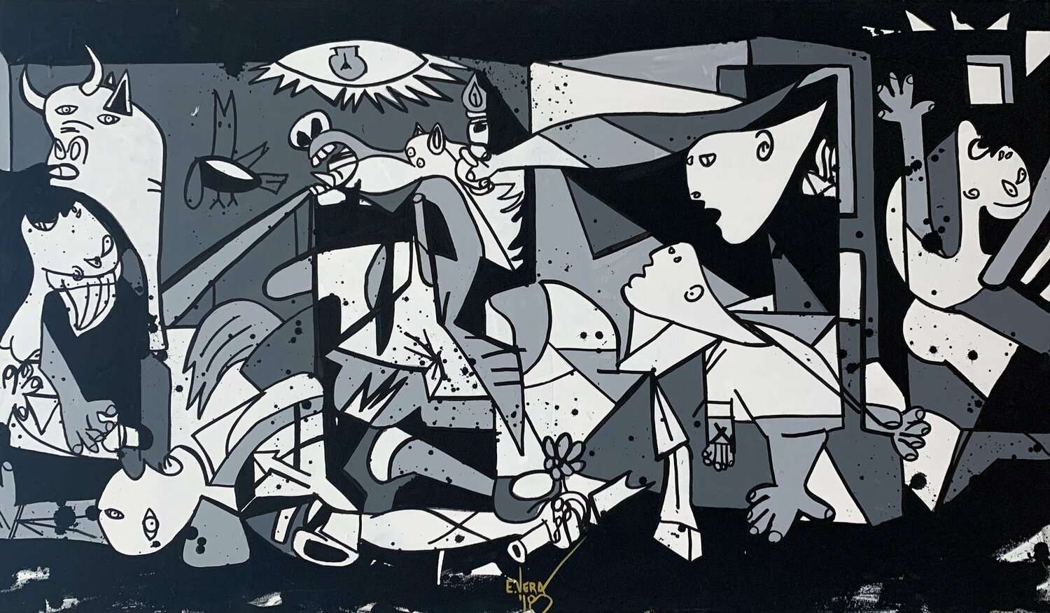 La Guernica puzzle online from photo