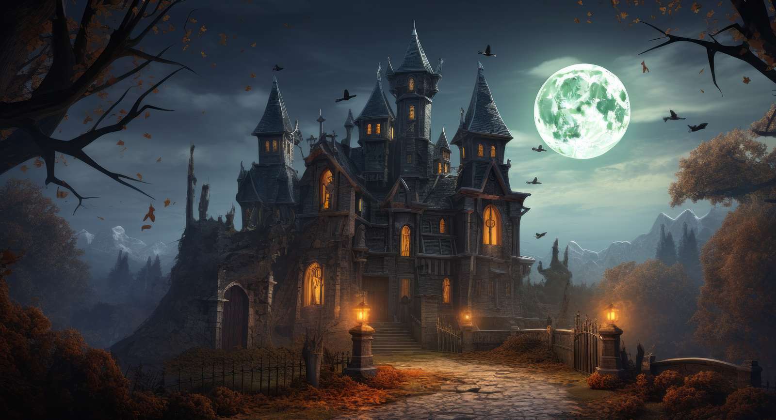 castle at night online puzzle