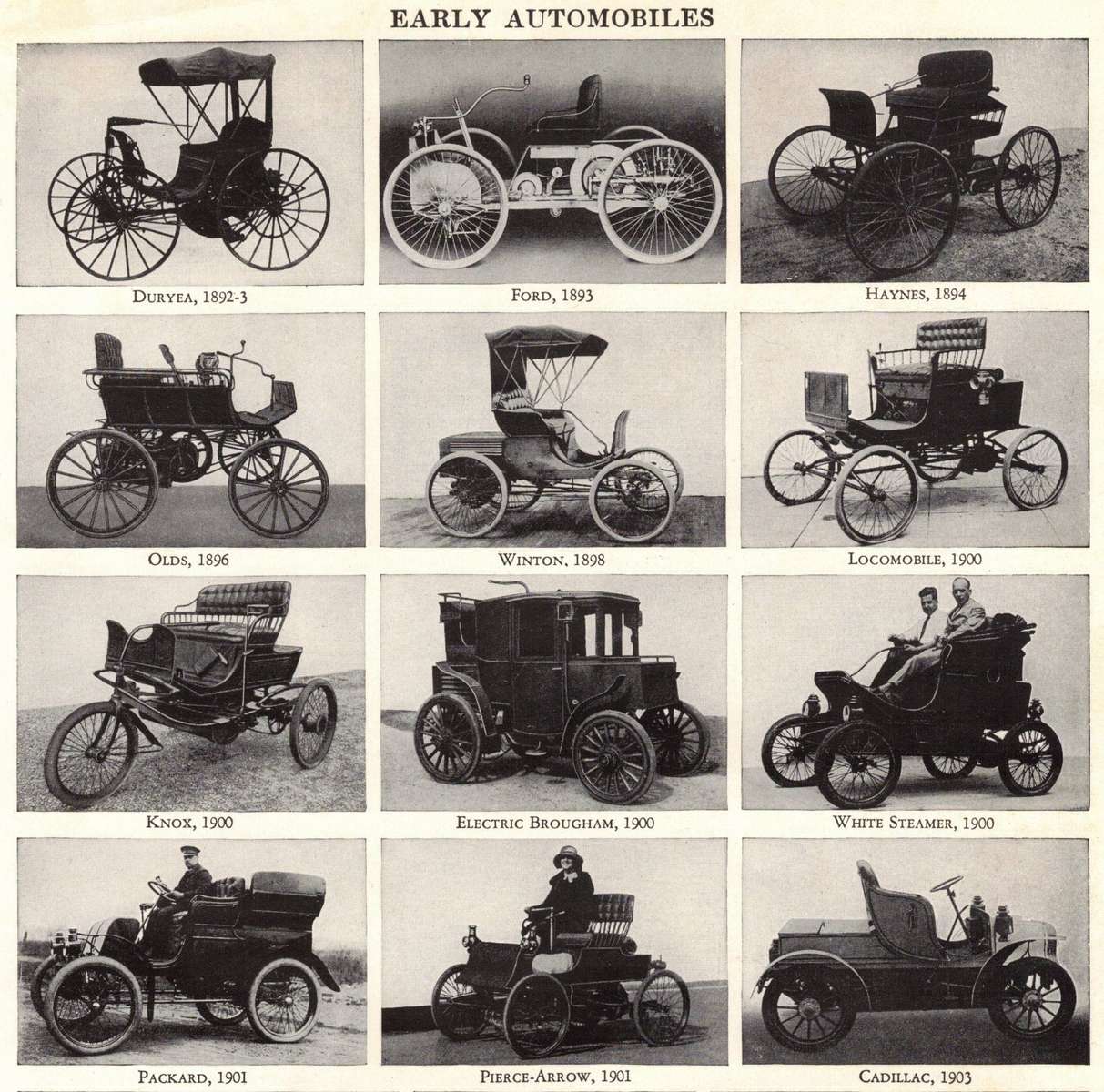 frühe Automobile Online-Puzzle