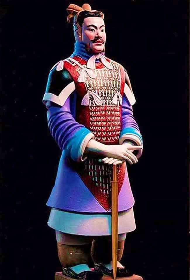 兵马俑 Πολεμιστής από τερακότα παζλ online από φωτογραφία