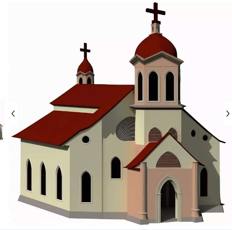 教会のパズル 写真からオンラインパズル