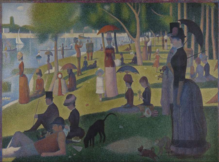 Una tarde de domingo en la isla de La Grande Jatte rompecabezas en línea